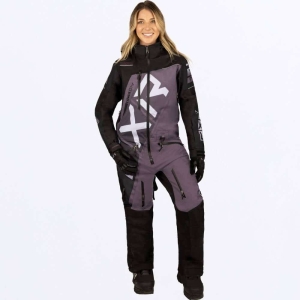 FXR Women CX F.A.S.T. Monosuit Black/Muted Grape - M