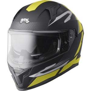GMS Full-face helmet Velox Graphic matt black-yellow-grey