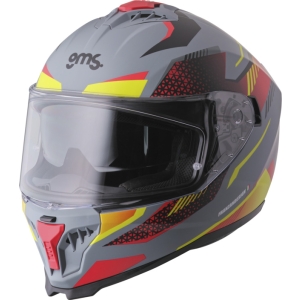 GMS Integral helmet Gelero matte gray-yellow-red