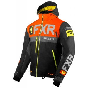 FXR Men Helium X Jacket Black/Orange/Hi Vis/Char - M