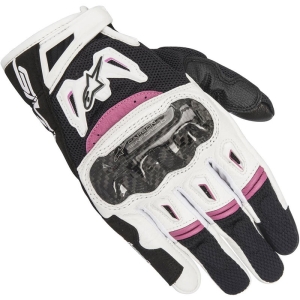 Alpinestars Stella SMX-2 Air Carbon V2 Gloves Black/White/Fuchsia