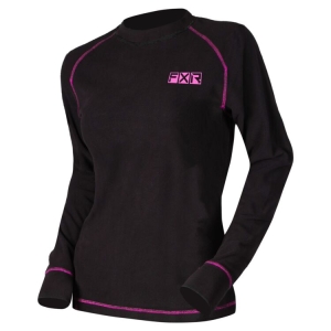 FXR Women Pyro Thermal Longsleeve Black/Elec Pink XS