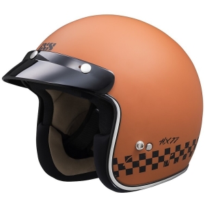 iXS Jet Helmet iXS77 2.0 Matt Orange Black