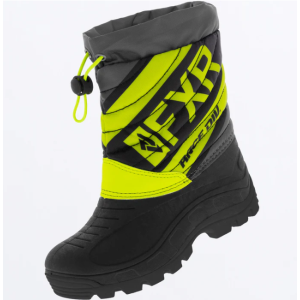 FXR youth octane boot black/hivis/char