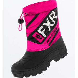 FXR youth octane boot black/fucsia