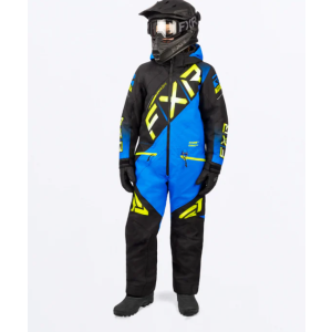 FXR Youth CX Monosuit Black/Blue/Hi Vis 14