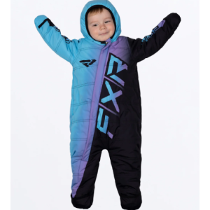 FXR Infant CX Snowsuit Black/Lilac-Sky