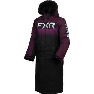 W Warm-Up Coat 25-Plum Fade/Black-M