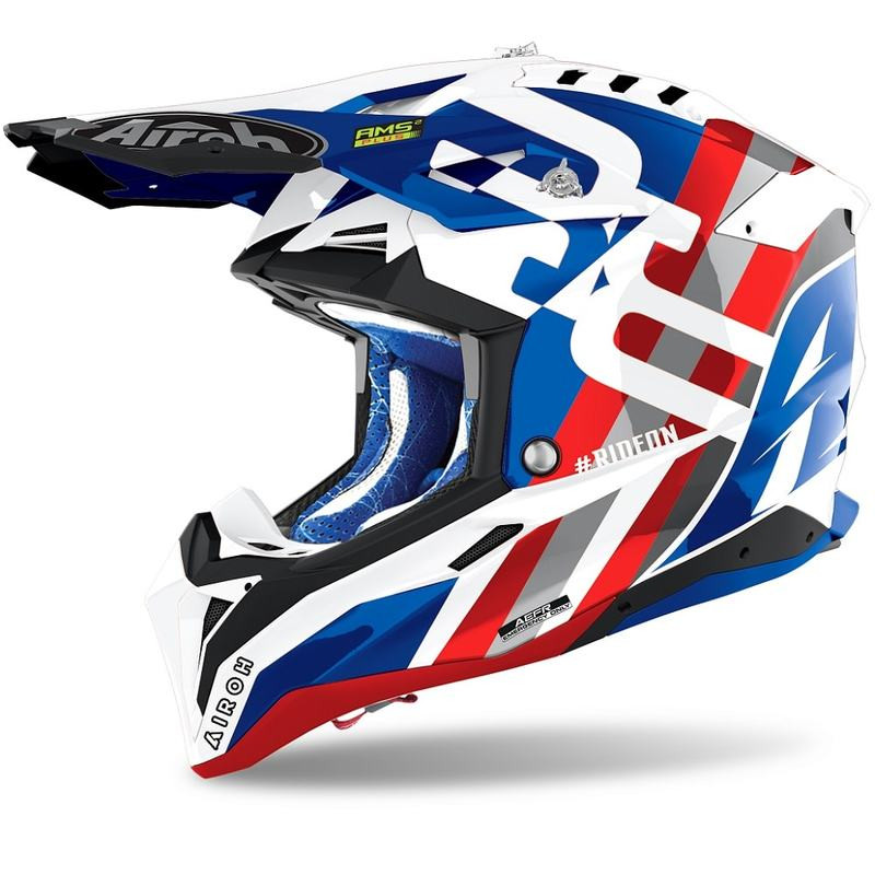 Airoh Aviator 3 Rainbow Blue/Red