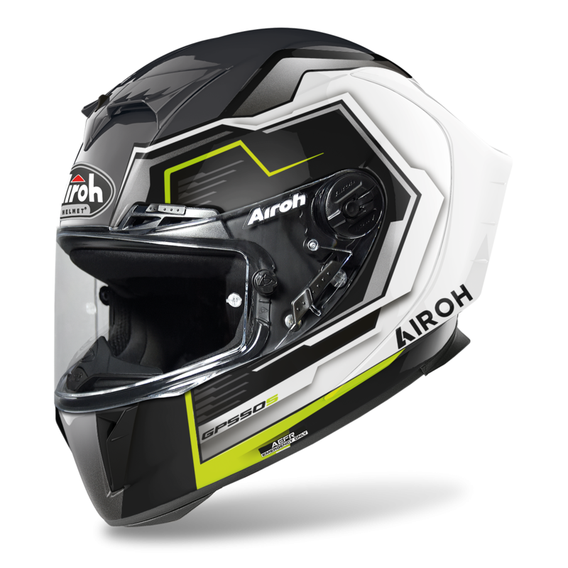 Airoh GP 550 S Rush White/Yellow Gloss