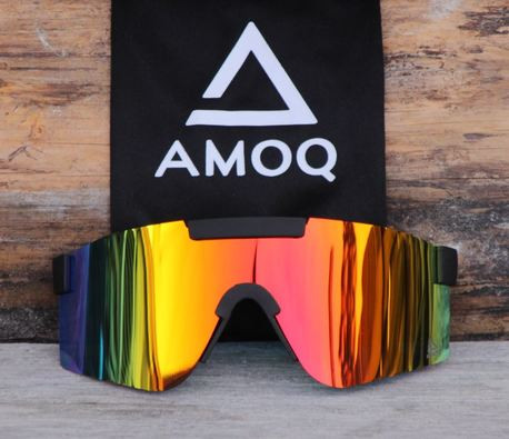 AMOQ Comet Sunglasses Black - Red Mirror