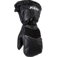 FXR Leather Mitt Black