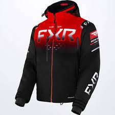FXR HELIUM X 2-IN-1 SNOWMOBILE JACKET BLACK RED