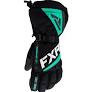 FXR Womens Fusion Snowmobile Gloves Black/Mint