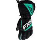 FXR Womens Fusion Snowmobile Gloves Black/Mint