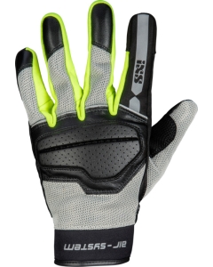 IXS Classic glove Evo-Air black-light gray-neon yellow