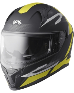 GMS Full-face helmet Velox Graphic matt black-yellow-grey