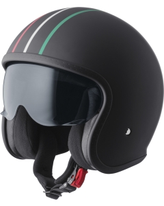 GMS Jet helmet Ride in Italy black-red-white-green italy