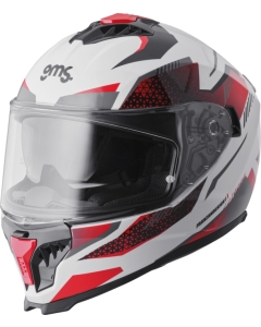 Integral helmet Gelero white-red-gray