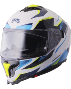 Integral helmet Gelero white-blue-yellow