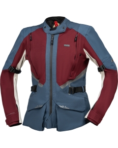 iXS Women's Tourster-STX 1.0 Laminated Jacket burgundy-blue-cool grey
