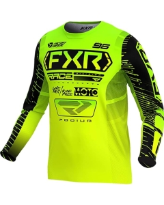 Youth Podium MX Jersey HiVis/Lime/Black