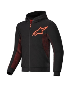 Alpinestars Hoodie Chrome Air Black/Red Fluo