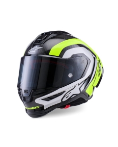 Alpinestars Helmet Supertech S-R10 Arius Black/Silver/ Fluo Yellow