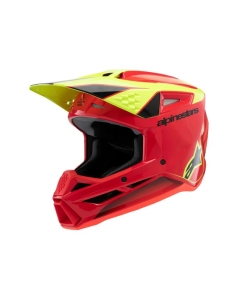 Alpinestars Helmet SM3 Youth Fray Red/Yellow Fluo/Black