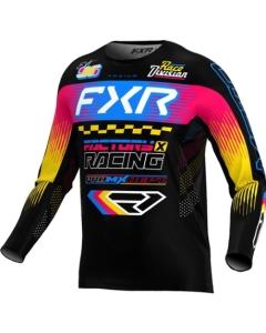 Podium Gladiator MX Jersey Black/Blue/Razz