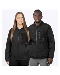 Unisex Rig Quilted Jacket Black