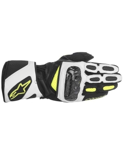 SP-2 Leather Gloves Black/White/Yellow