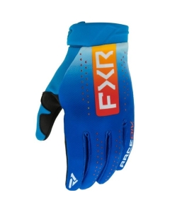 FXR Youth Reflex MX Glove Blue/Tangerine