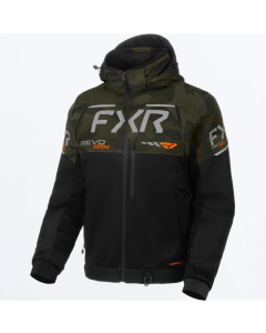 Men Revo RRX Jacket Black/Army Camo/Orange - M