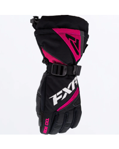 Youth Helix Race Glove 22-Black/Fuchsia