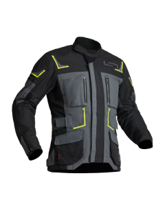 Lindstrands Textile Jacket Myrvik Grey/Black/Yellow