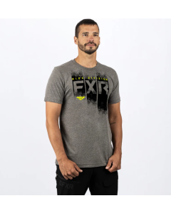 Men Broadcast Premium T-Shirt Grey Heather/Black