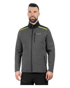 Men Altitude Tech Zip-Up Asphalt/Hi Vis