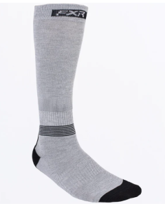 Mission Performance Socks Grey Hthr/Black