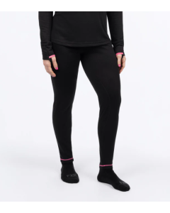 Women Vapour Merino Pant Black/Elec Pink