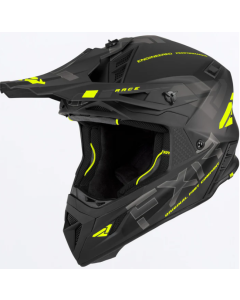 Helium Race Div Helmet w/ Auto Buckle Black/Hi Vis