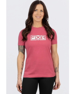 FXR Women Podium Premium T-Shirt Astro Dust/White
