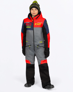 FXR Youth Revo Monosuit Ti/Red/Midnight