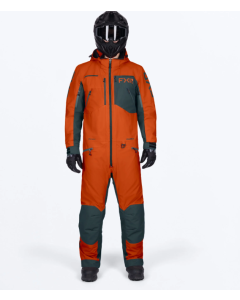 FXR Men&acute;s Vertical MTX Lite Monosuit Burnt Org/Dark Steel