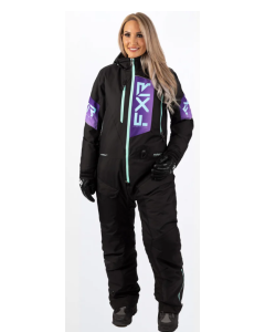 Women Recruit Lite Monosuit Black/Purple Fade/Seafoam