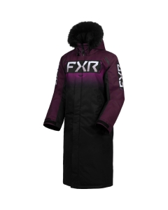 W Warm-Up Coat 25-Plum Fade/Black-M